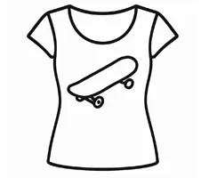 Skate trička dámská