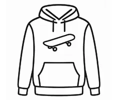 Skate mikiny pánské