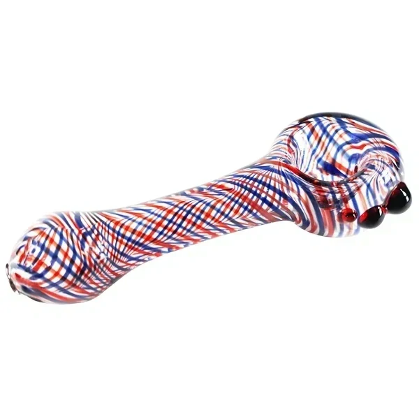 Skleněná fajfka Herrerka spirálovitá s turbem 9 cm