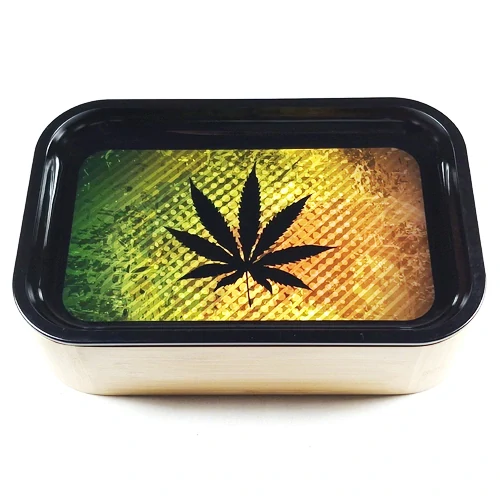 Balící tácek XXL s bambusovou krabičkou Holandský list