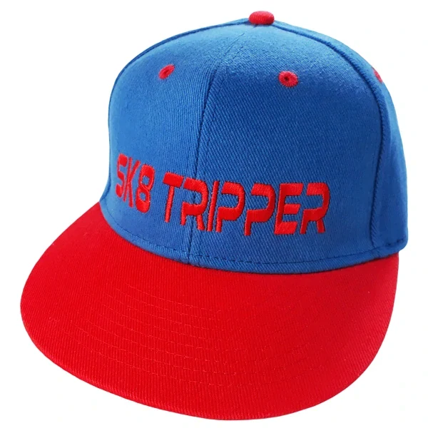 Kšiltovka s rovným kšiltem unisex SK8 Tripper red