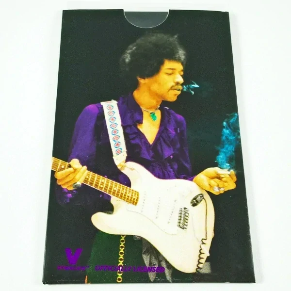 Drtící karta v pouzdře s podpisem Jimi Hendrix 