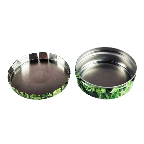 Schovka na marihuanu plechová In weed we trust ∅ 55 mm