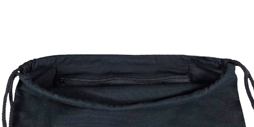 Vak na záda s kapsou Enapay stahovací bavlněný černý