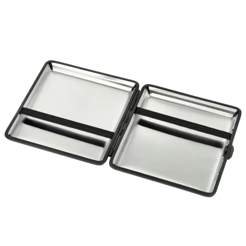 Dárek pro huliče - koženková tabatěrka s bílou výšivkou