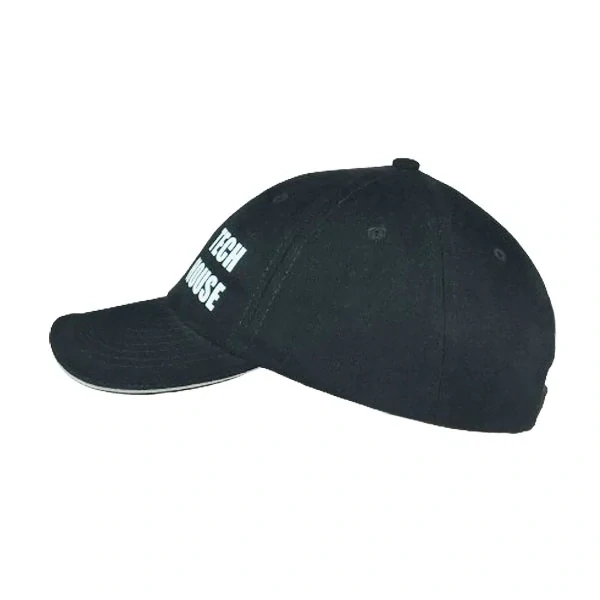 Baseball kšiltovka černá s potiskem Tech House