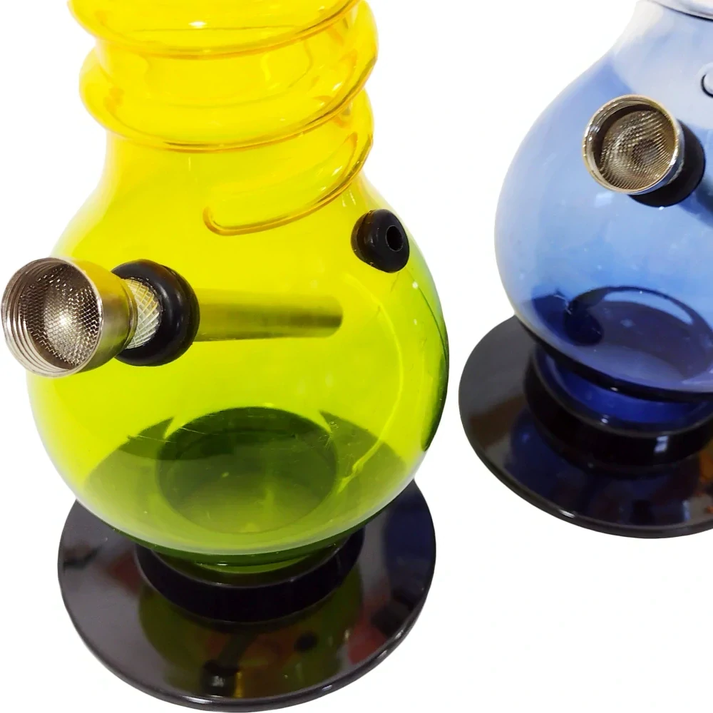 Akrylátový bong Léčivá spirála s kovovým kotlíkem 26 cm