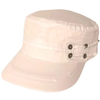 Vojenská kšiltovka Jerry unisex béžová bavlněná