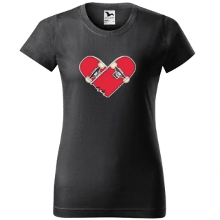 Tričko skate s potiskem Heartboard dámské bavlněné