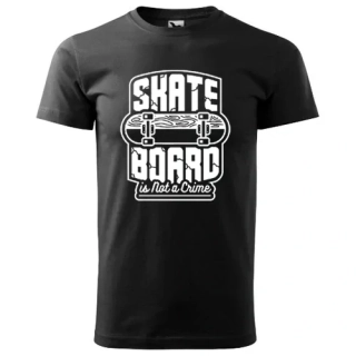 Skate tričko pánské Crime bavlněné z domácí produkce