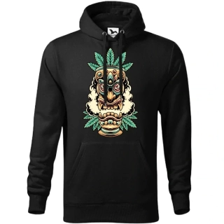 Mikina s trávou Bongoman pánská s kapucí