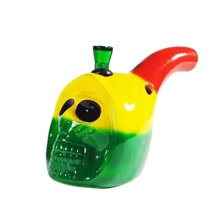 Keramický bong Reggae Lebka s kovovým kotlíkem 10 cm