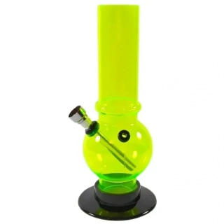 Akrylátový bong zelený s kovovým kotlíkem 20 cm