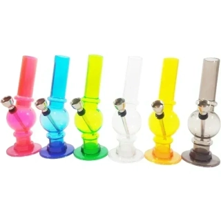 Akrylátový bong 4:20 Time s kovovým kotlíkem 14,5 cm