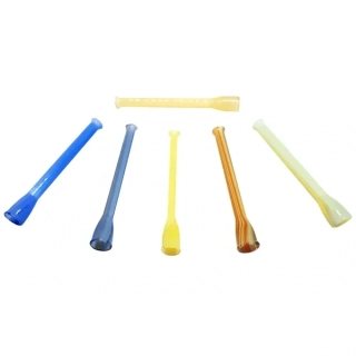 Skleněnka barevná Stéblo trávy z obyčejného skla 7 cm