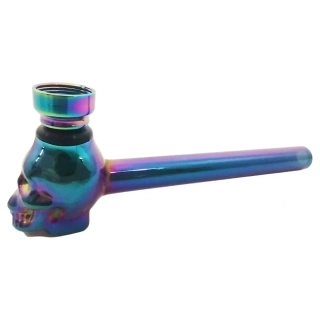 Skleněná fajfka Matroš s kovovým kotlíkem 12 cm