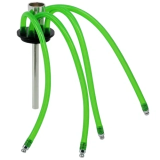 Kotel do bongu čtyři zelené hadičky ø 43,5 mm