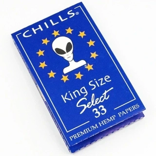 Papírky na cigarety Chills King Size 33 ks 95x44 mm