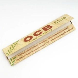 Papírky na cigarety konopné OCB Organic Slim KS