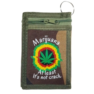 Dárek pro huliče - maskáčová peněženka Marijuana