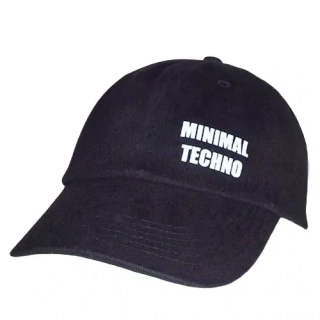 Baseball kšiltovka černá s potiskem Minimal Techno