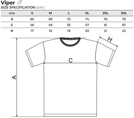 Rozměry trička skate Chillovat